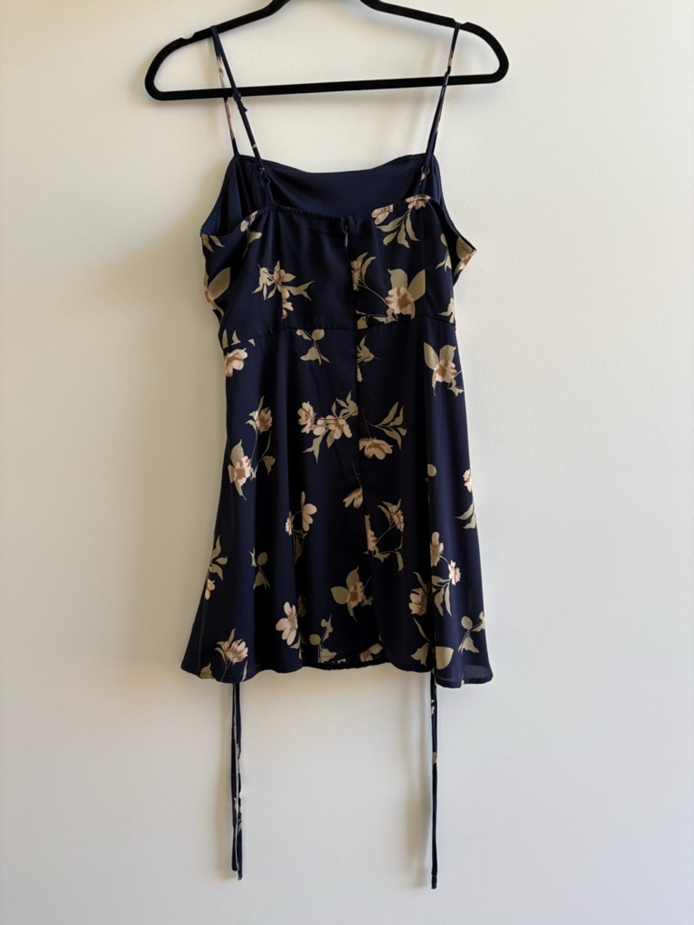 Lulu’s Navy Floral Spaghetti Strap Mini Dress - Picture 9 of 12